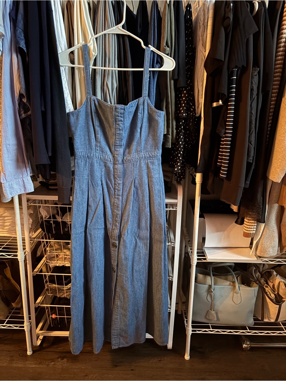 Blu Denim Maxi Dress